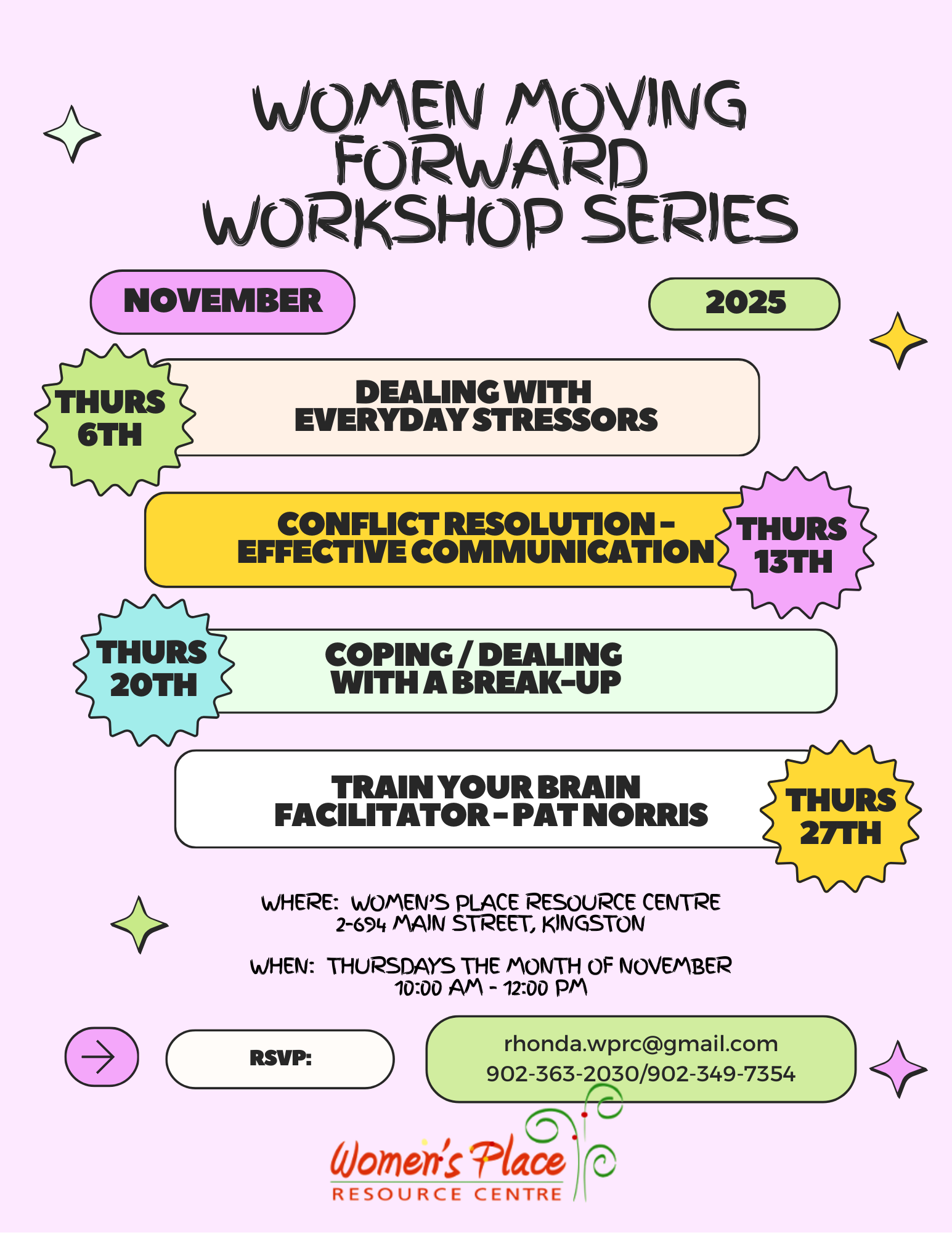 Women Moving Forward Workshop Series 2025